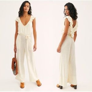 NWT Free People Calluna Jumpsuit Romper XS Cream